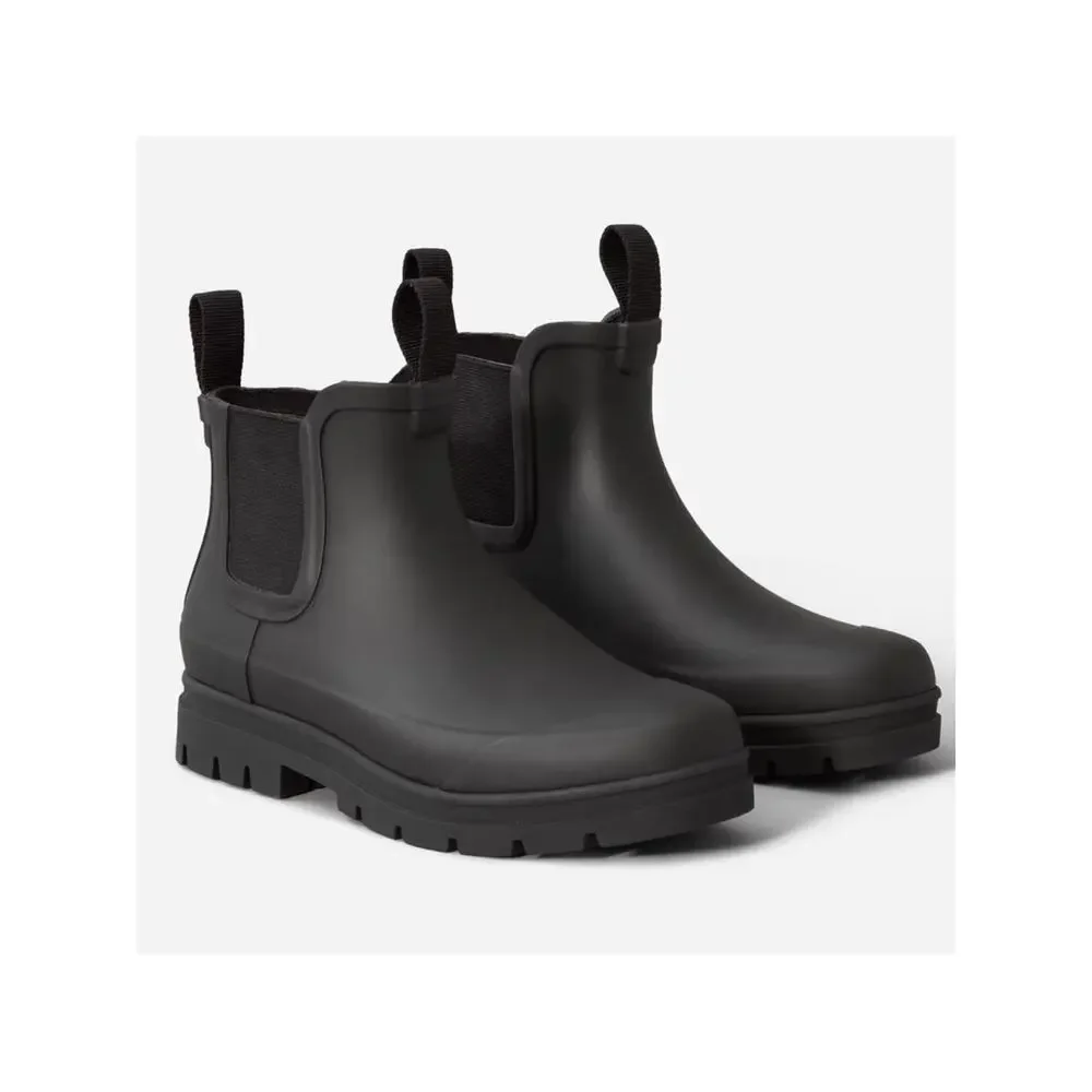 Everlane Black Chelsea Rain Boots Size 10 Waterproof Lug Sole Minimalist NWOB